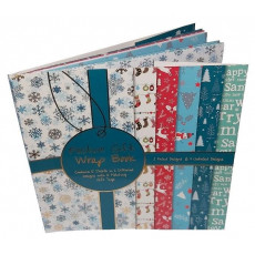 Festive Gift Wrap Book (Contains 12 Sheets in 6 Different Designs with 12 Matching Gift Tags)