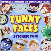 Funny Faces: Sticker Fun! (with Reusable Stickers and Wipe-Clean Pages)