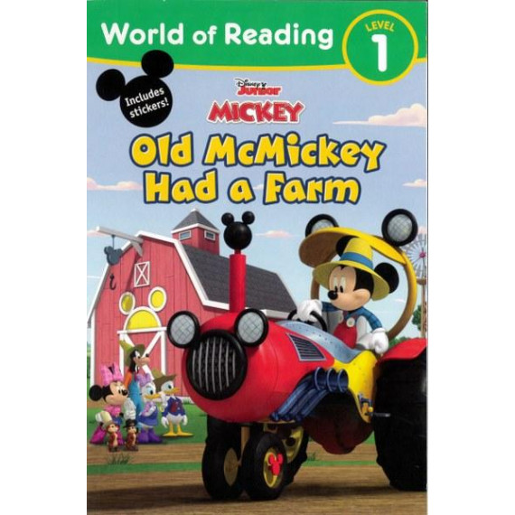 Disney Junior - Mickey: Old McMickey Had a Farm (World of Reading Level 1)(2021)(隨書附貼紙)(美國印刷)