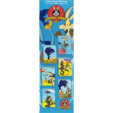 Road Runner and Wile E Coyote Mini-Marks - 6 Magnetic Mini Markers