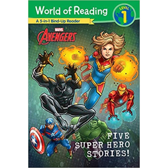 Marvel Avengers 5-in-1 Bind-Up Reader: Five Super Hero Stories! (World of Reading Level 1)