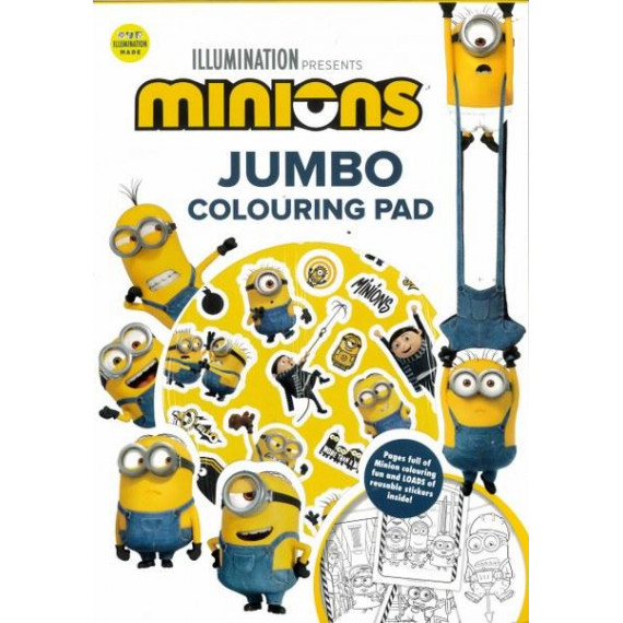 Minions The Rise of Gru Jumbo Colouring Pad (2020)