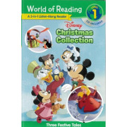 Disney Christmas Collection 3-In-1 Listen-Along Reader: Three Festive Tales (World of Reading Level 1)(美國印刷)(2019)(迪士尼)(米奇老鼠)(聖誕節故事)