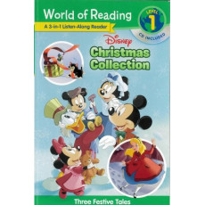 Disney Christmas Collection 3-In-1 Listen-Along Reader: Three Festive Tales (World of Reading Level 1)(美國印刷)(2019)(迪士尼)(米奇老鼠)(聖誕節故事)