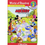 Disney Mickey and Friends 3-In-1 Listen-Along Reader: 3 Tales of Fun (World of Reading Level 2)